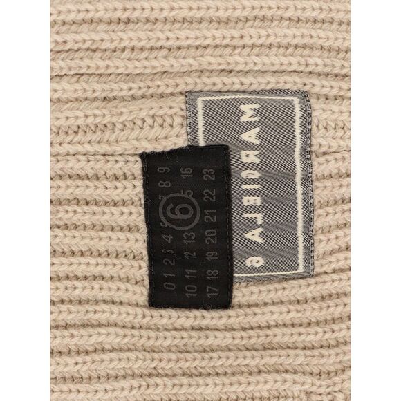 Mm6 Maison Margiela Women Wool Blend Balaclava With Distressed Effect - Picture 3 of 3